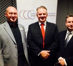 Back in town: Mark Latham, centre, will speak at Liverpool Library on Tuesday, May 12.