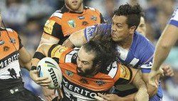 Aaron Woods was superb tonight against the Bulldogs.