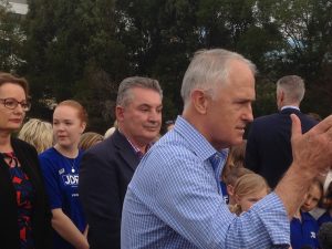 Prime Minister Malcolm Turnbull in Campbelltown on May 15, 2016 