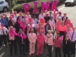 Council staff wear pink to raise awareness and money for Breast Cancer Foundation.