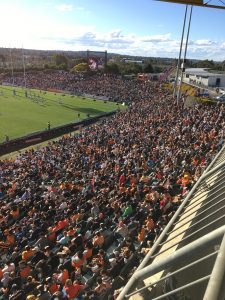 Almost 17,000 fans packed into Campbelltown Stadium.