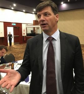 Angus Taylor took part in the round table talks yesterday.