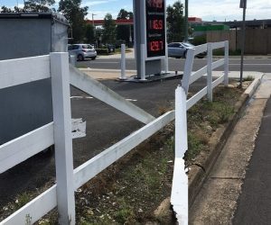 time this fence near Queen Street in Campbelltown was fixed