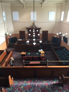 The beautiful old Campbelltown court room.