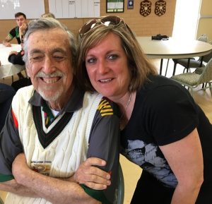 Allan Connolly with Karen, another hard working Ghosts cricket club volunteer.