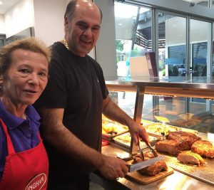 Roula and Sotiris Zafiropoulos in their Chicken Wizard take away at Mt Annan.