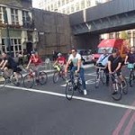 Good fun: cyclists hit the road.