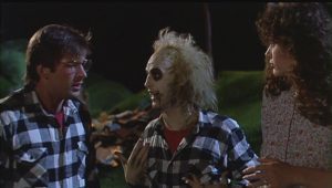 A scene from the movie Beetlejuice, which will be shown when Fisher’s Flicks outdoor cinema comes to Bradbury Park on Friday, November 11.