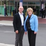Health focus in Oran Park: MP Chris Patterson and NSW health minister Jillian Skinner yesterday.
