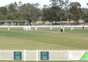 Ghosts third grade players celebrate one of the five wickets that Jackson Isakka took on Saturday.