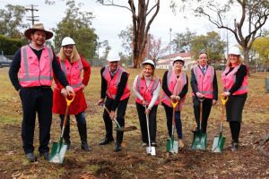 At the sod turning ceremony for Livvi’s Place Warragamba 