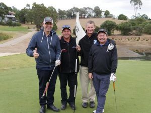 Team Club Menangle: Ken White, Warren Nash, chief executive Bruce Christison and Michael Court at the South West Sydney Academy of Sport annual golf day. Club Menangle is also the academy's hockey program sponsor.