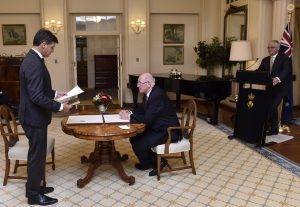 Angus Taylor is sworn in 