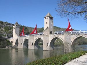 A 14th century bridge near Cahors.