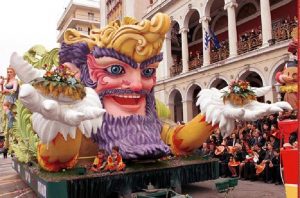 Carnevale festivals in Greece also celebrate the god of wine, Dionysus.