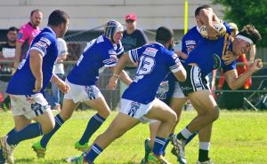 Kangaroos mount an attack in the second half against Narellan Jets on Sunday,