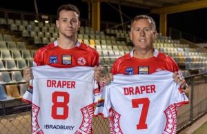 Daniel Draper and his son Blake will now play in the reserve grade grand final after the Eagles defeated Minto 28-18 on the weekend.