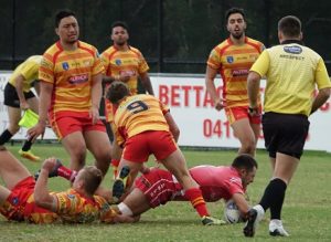 East Campbelltown start the second half against Belrose with a try