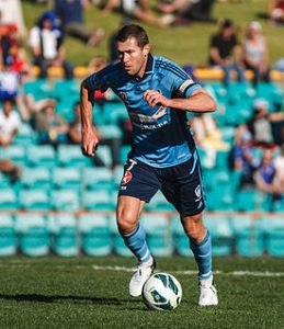 Emerton finished his club football career by playing a few games for Sydney FC.