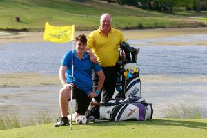 Ken McCabe and his grandson Jordan Cachia will play together in the Golf NSW Foursomes Championship at Campbelltown Golf Club on November 5-6.