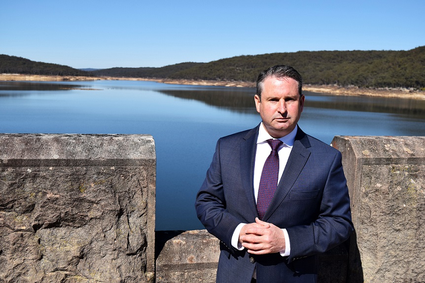 MP Greg Warren at Cataract Dam late last year.