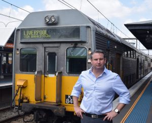Mr Warren sees train services to Macarthur as the government's biggest failure