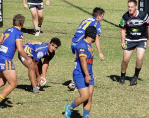 Kangaroos attack the Picton tryline on Sunday when they suffered their fourth loss of the season, going down 30-10