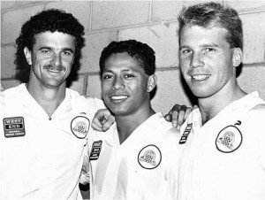 Heritage round: Do you recognise these three players wearing the Sydney United colours? 