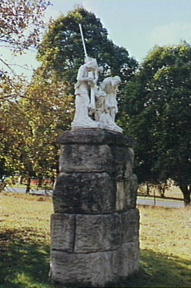 One of the terracotta statues in Maryfields.