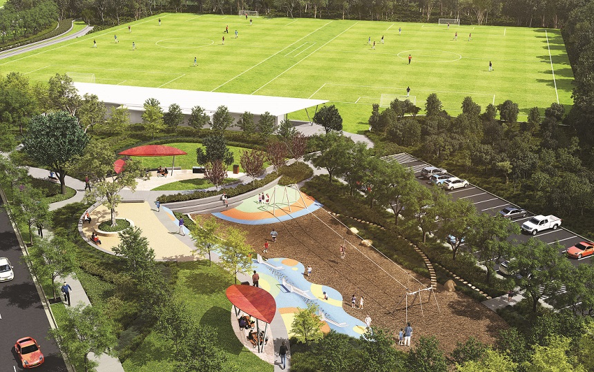 Maxwell Creek Oval active recreation facilities and so much more