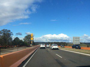 Congestion on Narellan Road would be eased if the rail line was extended south to Campbelltown from  Narellan