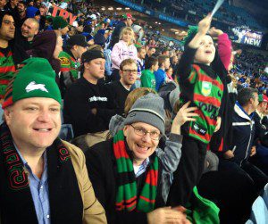 Ned Flanders is a Souths supporter, second from left.