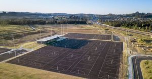 Camden's new netball courts 