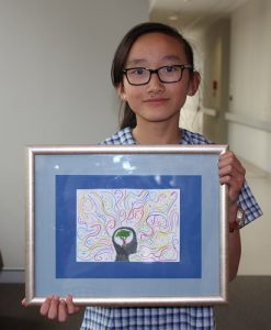 Year 6 student Elisha Wong’s work focusing on the stresses of the HSC made the top five in the Paint Your Path competition.