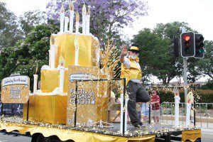 A brief storm and rain did not put a dampener on the parade on Saturday.