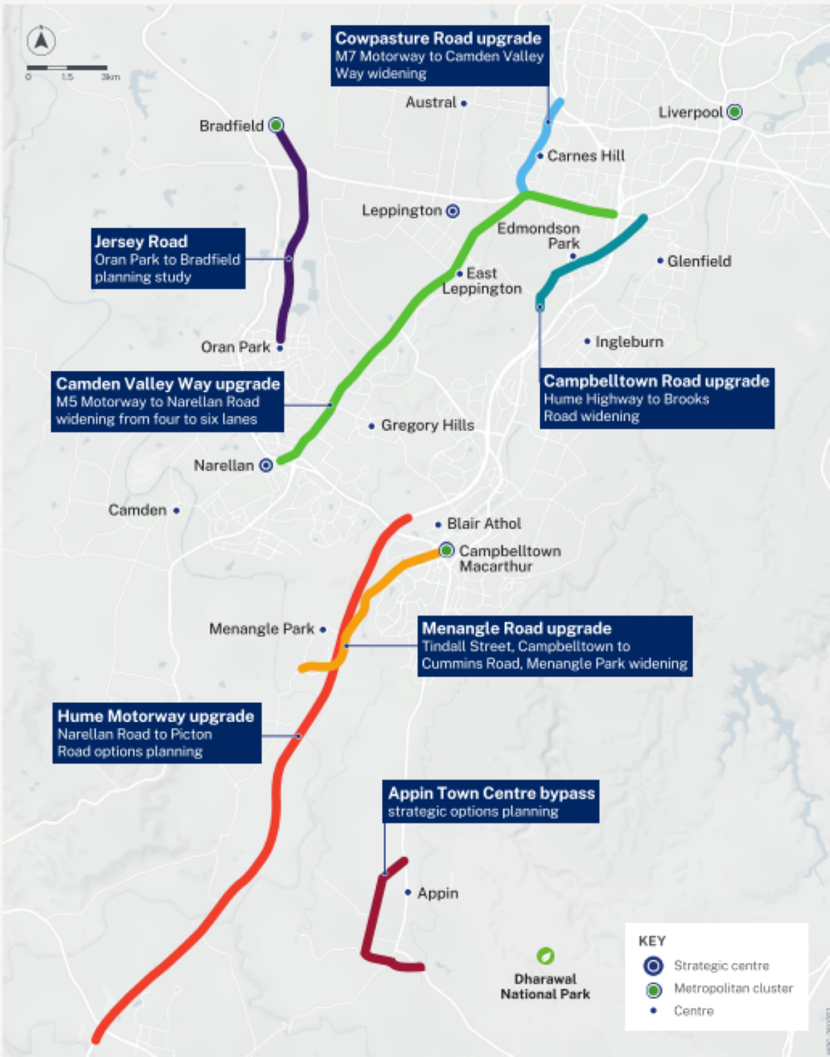 Upgrades to key roads will start with $65m planning program