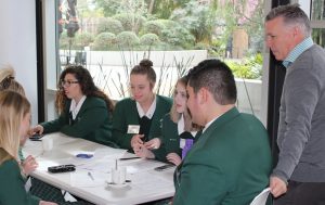 Local students brainstorm solutions to sustainability challenges.