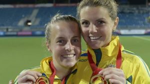 2007 and 2008 South West Sydney Sport Academy athletes of the year, Hockeyroos Emily Smith and Kelli White