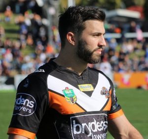 James Tedesco during last season's encounter with the Titans in Campbelltown