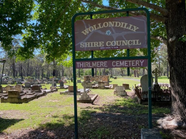 Thirlmere cemetery here lies one of our popular mayors