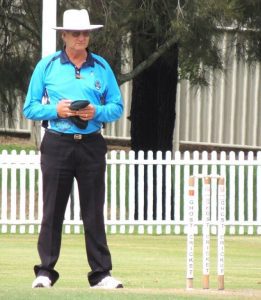umpire John Evans will officiate in his 400th Sydney grade match this Saturday at Raby.
