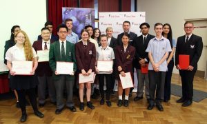 Victor Chang science award winners with Mayor George Brticevic.