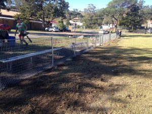 Victoria Park has a fence once again after the old one was washed away by the floods.