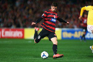 Tommi Juric on the ball last Wednesday night. Picture: Western Sydney Wanderers