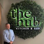 Wests Group CEO Tony Mathew at the entrance to The Hub, the club's new food destination.